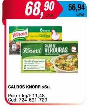 Maxiconsumo Caldos Knorr oferta