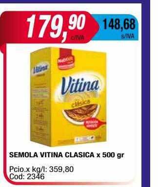 Maxiconsumo Semola Vitina Clasica oferta