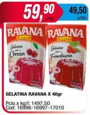 Maxiconsumo Gelatina Ravana oferta
