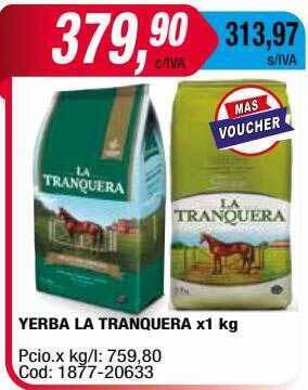 Maxiconsumo Yerba La Tranquera oferta