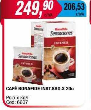 Maxiconsumo Café Bonafide Inst Saq oferta