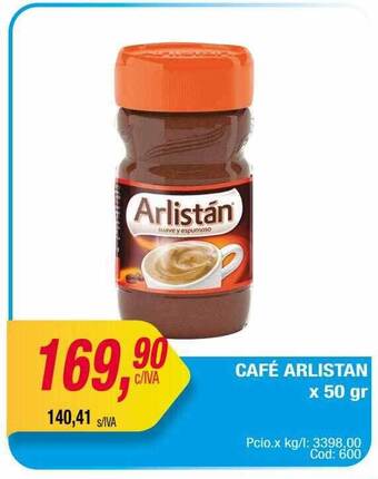 Maxiconsumo Café Arlistan oferta