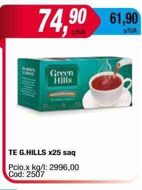 Maxiconsumo Te G Hills oferta