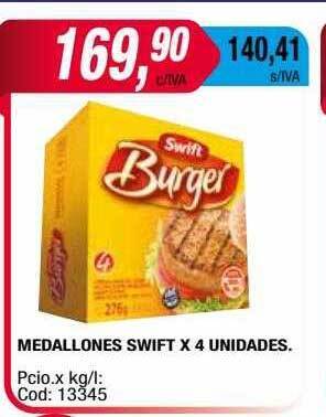 Maxiconsumo Medallones Swift oferta