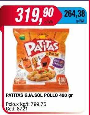 Maxiconsumo Patitas Gja Sol Pollo oferta