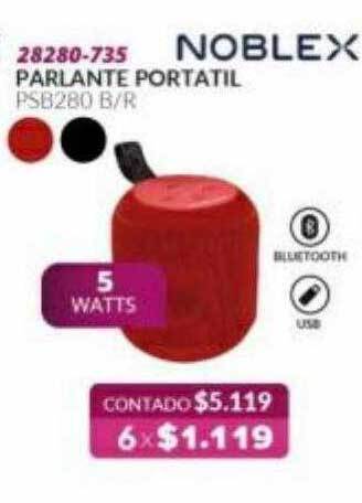 Petenatti Hogar Noblex Parlante Portatil oferta