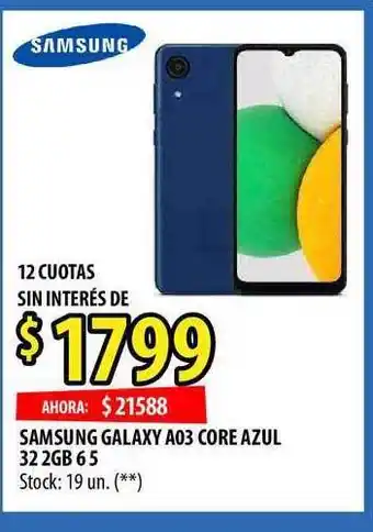 Punto Mayorista Samsung Galaxy 03 Core Azul 32 2gb 6 5 oferta
