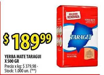 Punto Mayorista Yerba Mate Taragui oferta
