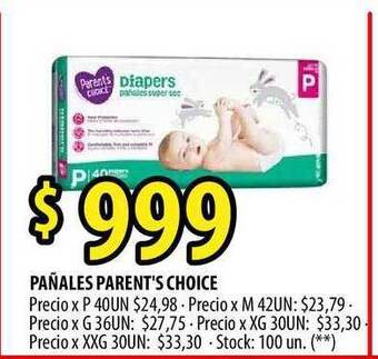 Punto Mayorista Pañales Parent's Choice oferta