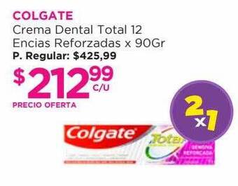 Punto de Salud Colgate Crema Dental Total 12 Encias Reforzadas oferta