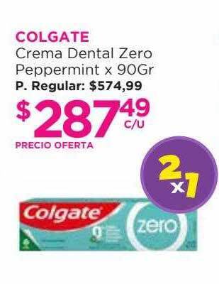 Punto de Salud Colgate Crema Dental Zero Peppermint oferta
