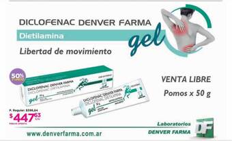 Punto de Salud Diclofenac Denver Farma Gel oferta