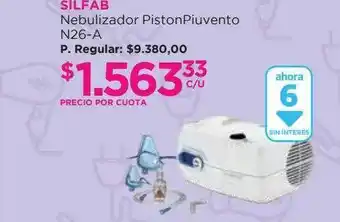 Punto de Salud Silfab Nebulizador Pistonpiuvento N26-a oferta