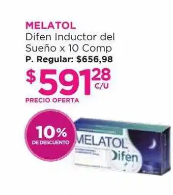 Punto de Salud Melatol Difen Inductor Gel Sueño 10% De Descuento oferta