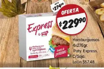 El Nene Hamburguesas Paty Epxress C Soja oferta