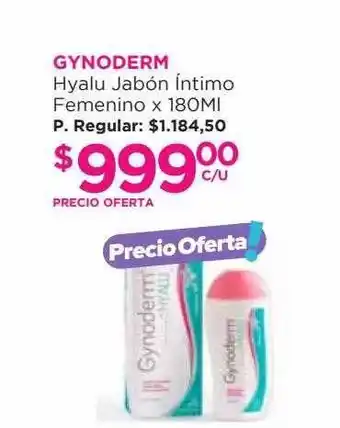 Punto de Salud Gynoderm Hyalu Jabón íntimo Femenino oferta