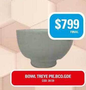 Maxiconsumo Bowl Treye Pie Bco Gde oferta