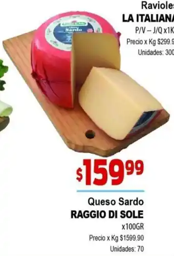Raggio di Sole Queso Sardo x 100gr