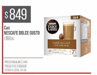 Disco Cafe nescafé dolce gusto x 160g oferta