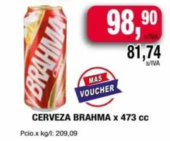 Maxiconsumo Brahma Cerveza x 473 cc oferta