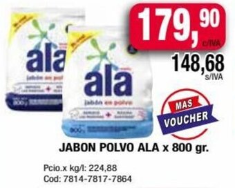 Maxiconsumo Ala Jabon Polvo x 800 gr. oferta