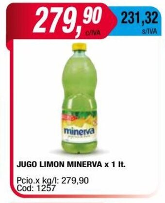 Maxiconsumo Minerva Jugo Limon x 1 Lt. oferta