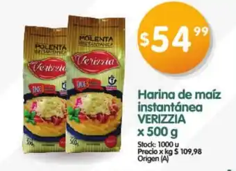 Supermercados Buenos Días Verizzia Harina de Maíz Instantánea x 500 g oferta