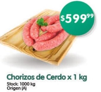 Supermercados Buenos Días Chorizos de Cerdo x 1 kg oferta