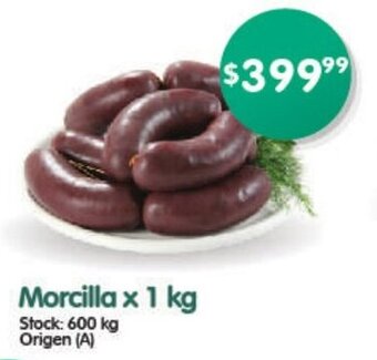 Supermercados Buenos Días Morcilla x 1 kg oferta