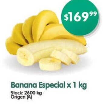 Supermercados Buenos Días Banana Especial x 1 kg oferta