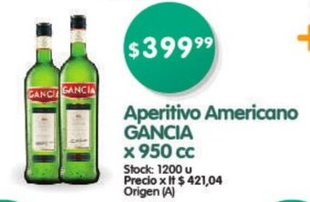 Supermercados Buenos Días Gancia Aperitivo Americano x 950 cc oferta