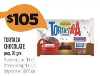 Supermercados Vea Tortaza Chocolate 70 grs oferta