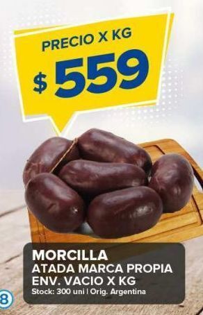 Carrefour Maxi Morcilla atada kg oferta