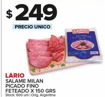 Carrefour Maxi Salame milan picado fino feteado lario x 150g oferta