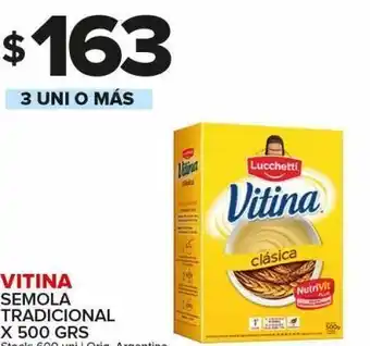 Carrefour Maxi Semola tradicional vitina lucchetti 500g oferta