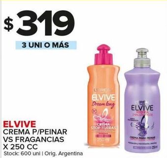 Carrefour Maxi Crema de peinar elvive 250cc oferta