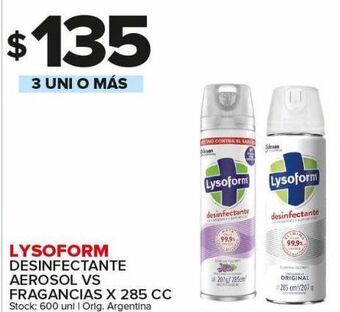 Carrefour Maxi Desinfectante lysoform 285cc oferta