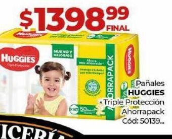 Diarco Pañales huggies triple protección oferta