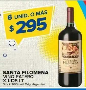 Vino patero santa filomena 1.125lt