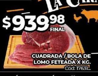 Diarco Cuadrada/bola de lomo feteada x kg oferta