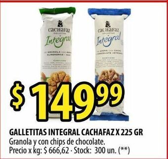 Punto Mayorista Galletas integrales cachafaz x 225g oferta