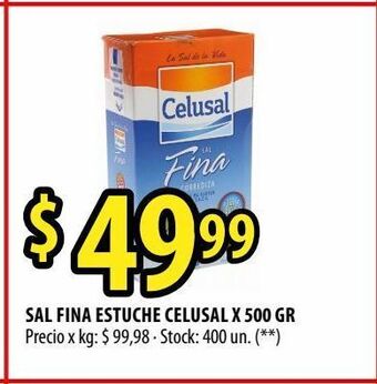 Punto Mayorista Sal fina estuche celusal x 500 gr oferta