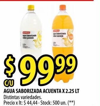 Punto Mayorista Agua saborizada acuenta x 2.25 lt oferta