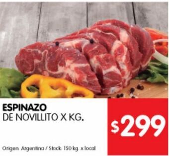 Disco Espinazo de novillito x kg oferta