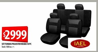 Punto Mayorista Set fundas poliester negra 10 pc oferta
