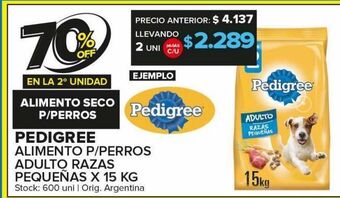 Carrefour Maxi Alimento balanceado para perros pedigree 15kg oferta