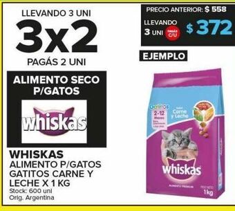 Carrefour Maxi Alimento balanceado para gatos whiskas kg oferta