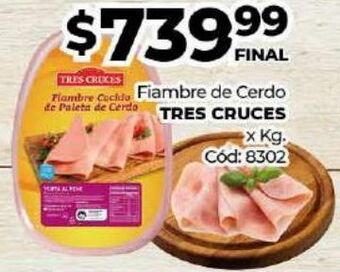 Diarco Fiambre de cerdo tres cruces oferta