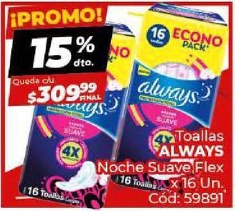 Diarco Toallas always oferta
