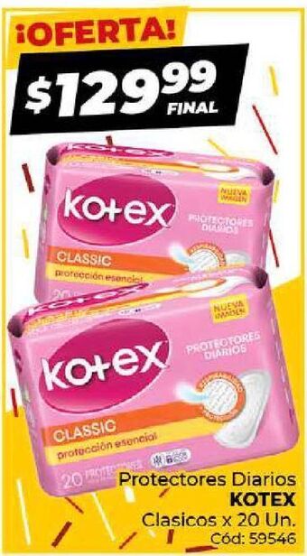 Diarco Protectores diarios kotex oferta